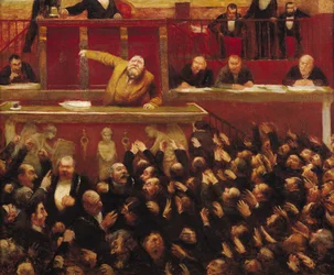Jean Jaures Speaking at the Tribune of the Chamber of Deputies, 1903
